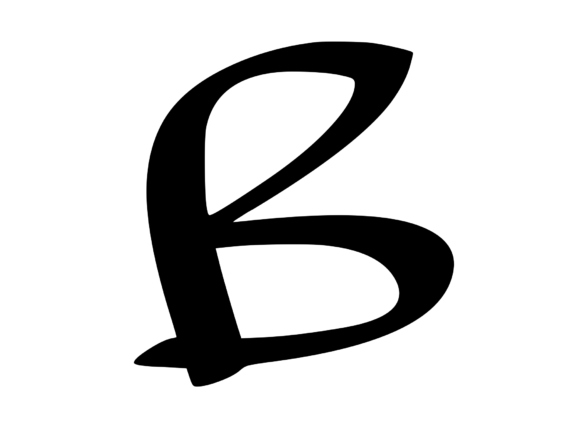 Graffiti Street Tag Mono Letter B: Graphics & Crafts Asset