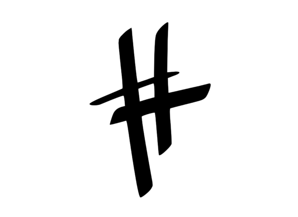 Graffiti Street Tag Mono Number for Graphics and Crafts