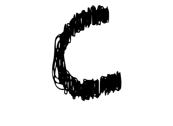Quickly Scribbled Rough Mono C: Graphics for Crafts