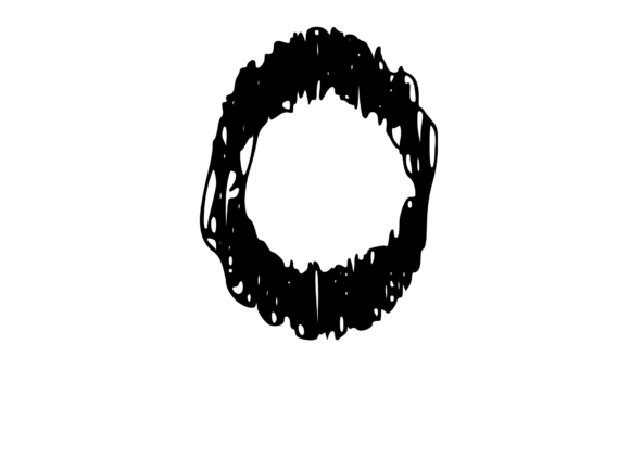 Quickly Scribbled Rough Mono O: Graphics for Crafts
