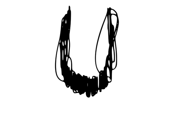 Quickly Scribbled Rough Mono U: Graphics for Crafts