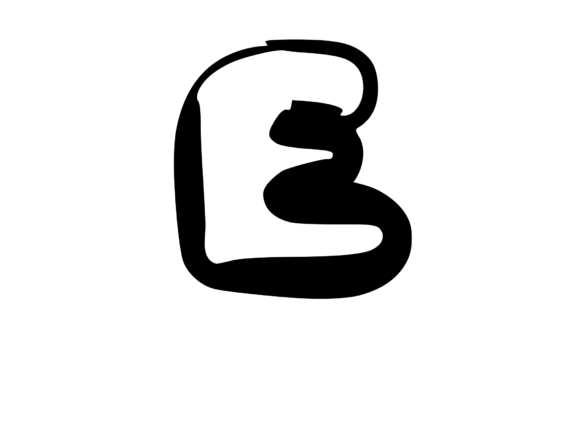 Review: Rounded Fat Marker Pen Mono Letter E