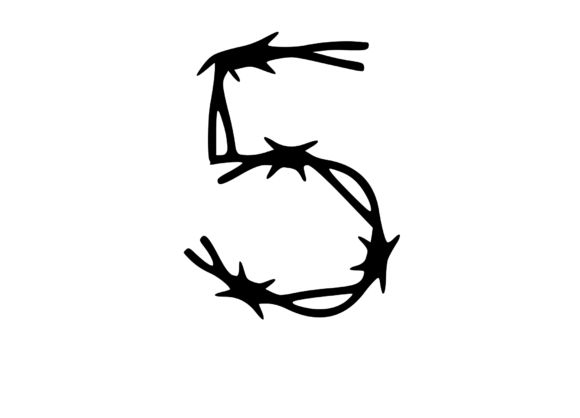 Sharp Barbed Security Wire Mono 5: Graphics for Crafts
