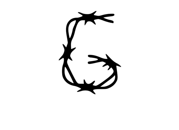 Sharp Barbed Security Wire Mono G: Graphics for Crafts