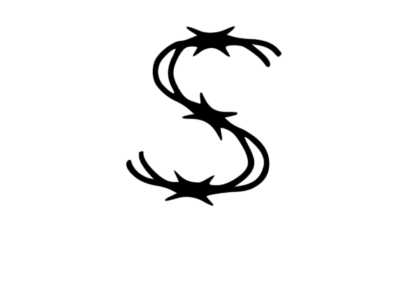 Sharp Barbed Security Wire Mono S: Graphics & Crafts Asset